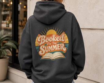 Book Lover Hoodie, für den Sommer reserviert Sweatshirt mit Retro Design