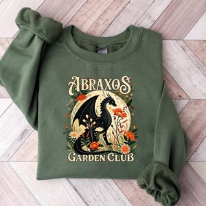 Abraxos Flower Garden Club Comfort Shirt, Throne Of Glass Flower Apparel, Throne Of Glass T-Shirt, Fantasy Book Lover Tee, Bookish Gift
