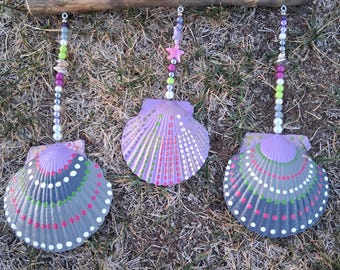 Hand Painted Sea Shell Mobiles