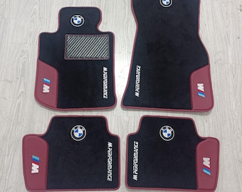 BMW G20. 2019-2026 Custom Carpet Floor Mats: Bespoke Leather Pattern, Embroidered Logo