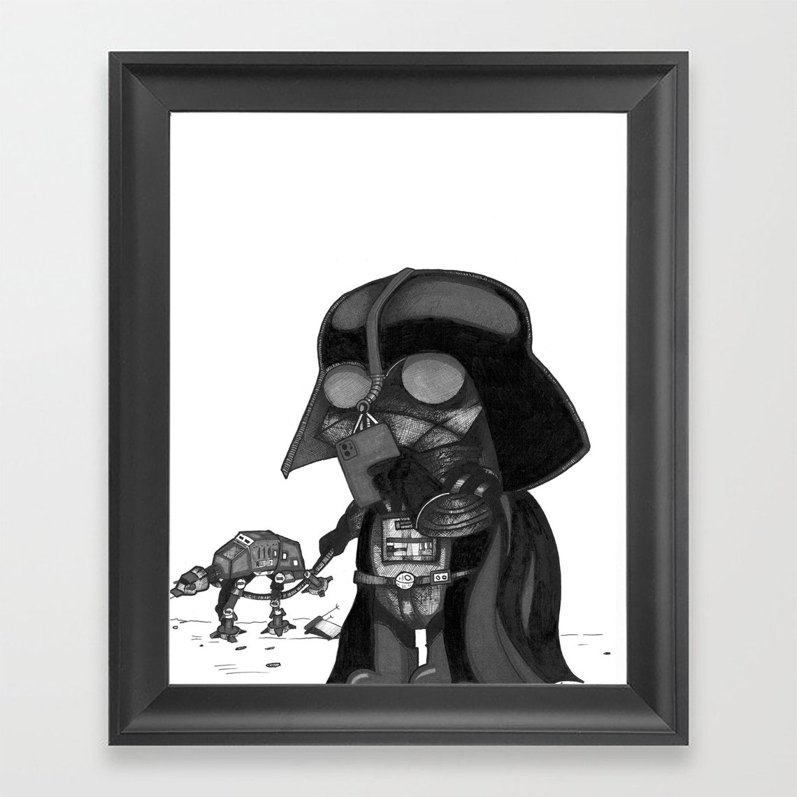 darth vader walking with stormtroopers