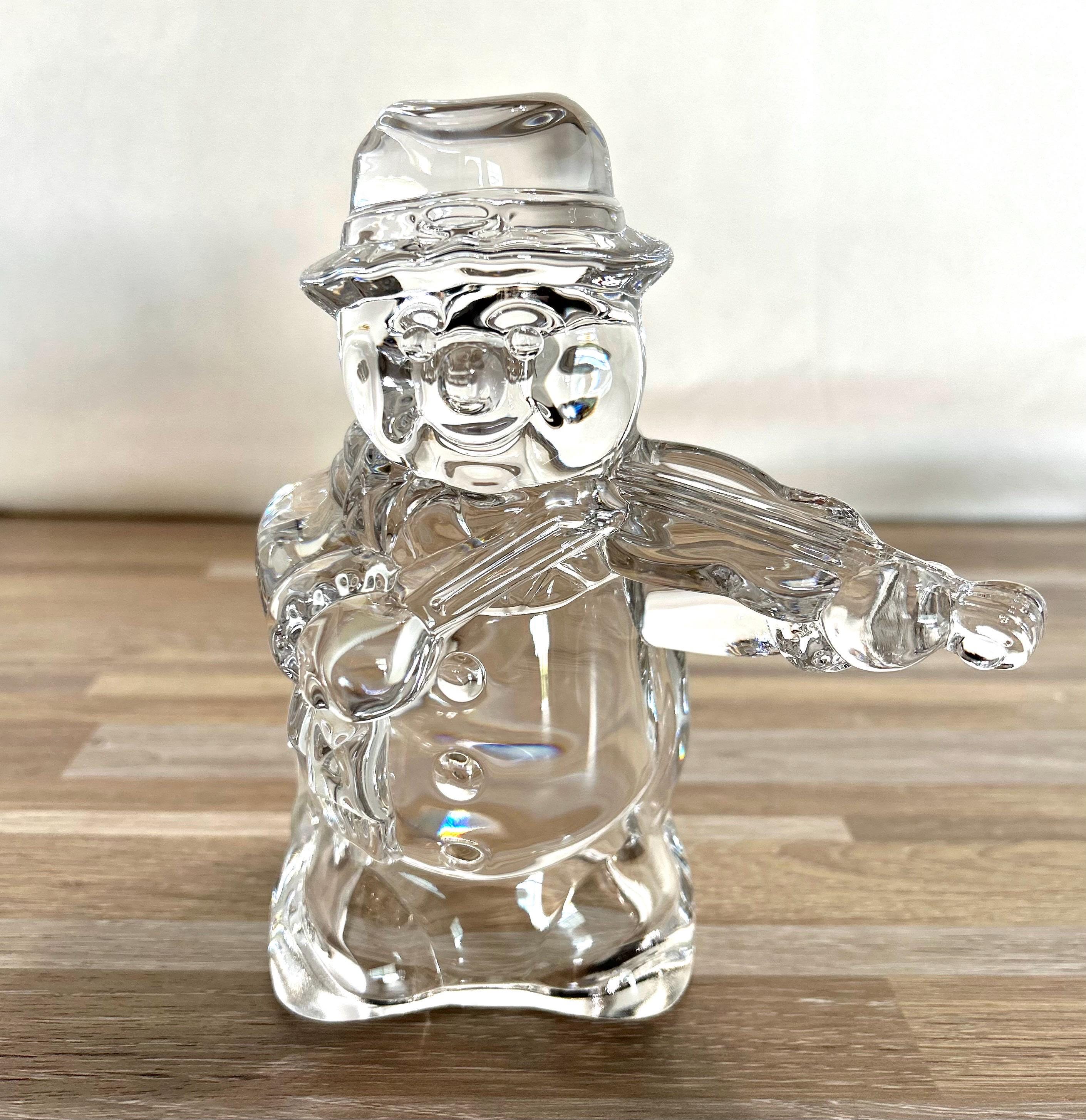 Crystal Snowman Figurines - Etsy