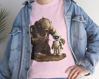T-shirt robotduiker mecha, scifikunst, doordacht T-shirt met graphic