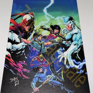 DC Comics Multi Character Iridescent Art Print