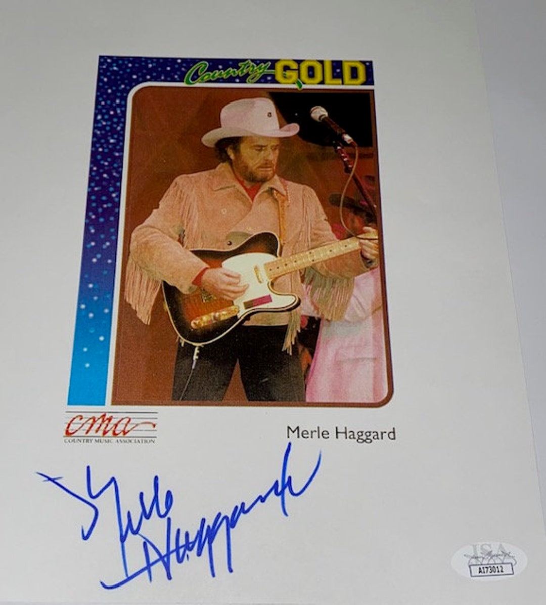 Country Icon Merle Haggard Autographed Item JSA - Etsy