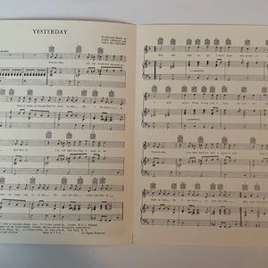 The Beatles Yesterday Song Sheet 1965 - Etsy