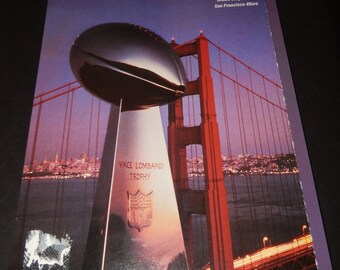 Super Bowl XIX Program San Francisco 49ers vs Miami Dolphins January 1985