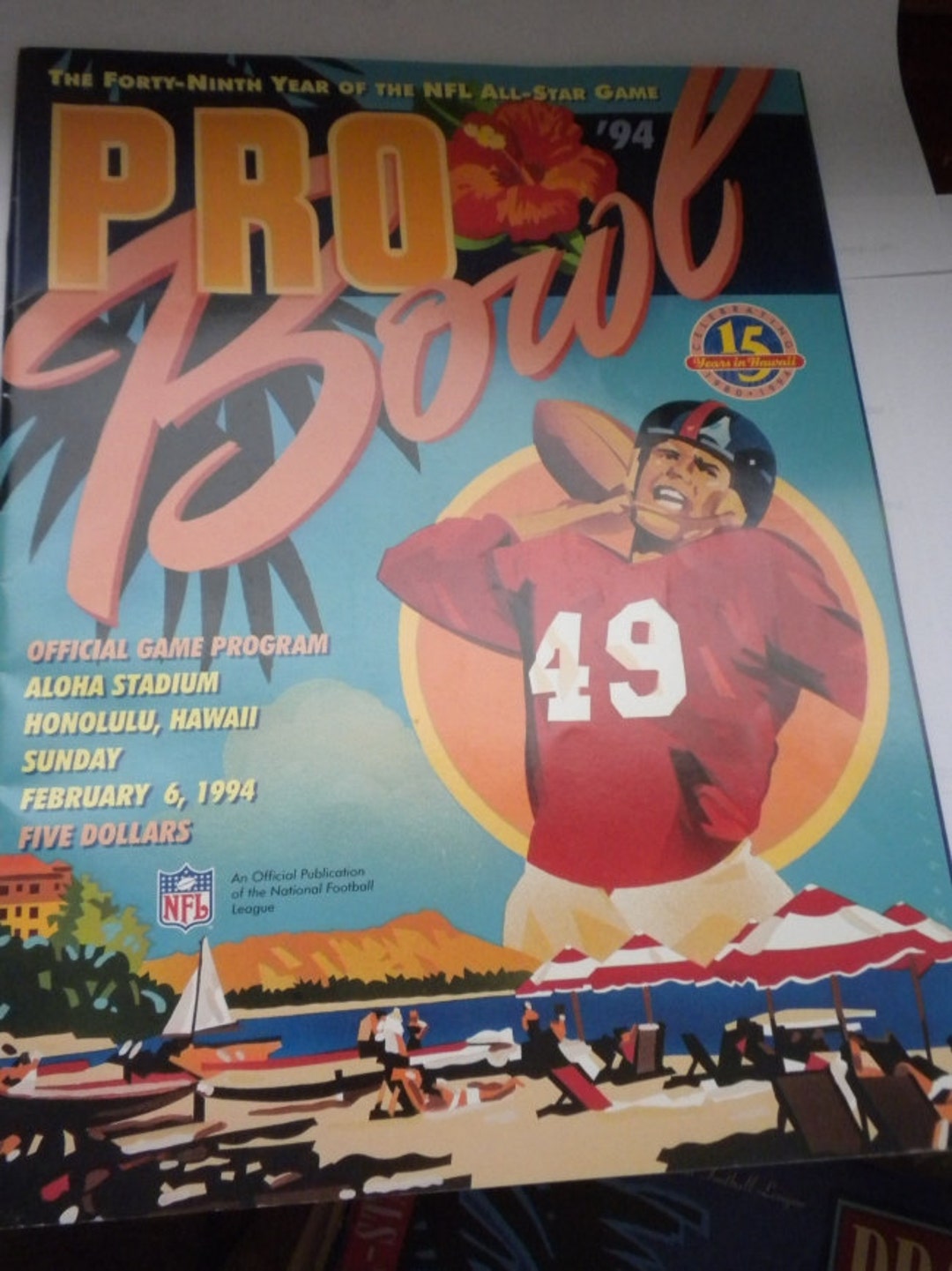NFL (national Football League) Pro Bowl Program 1994 - Hawaii - Etsy