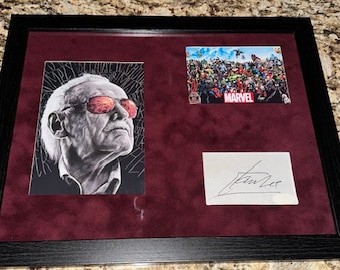 Stan Lee Framed Autograph (JSA)