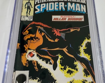 Spectacular SPIDER-MAN #102 May 1985 CGC 6.0 Fine