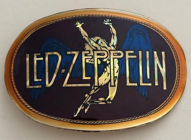 Led Zeppelin Rock Band Belt Buckles Led Zeppelin Dog Collar