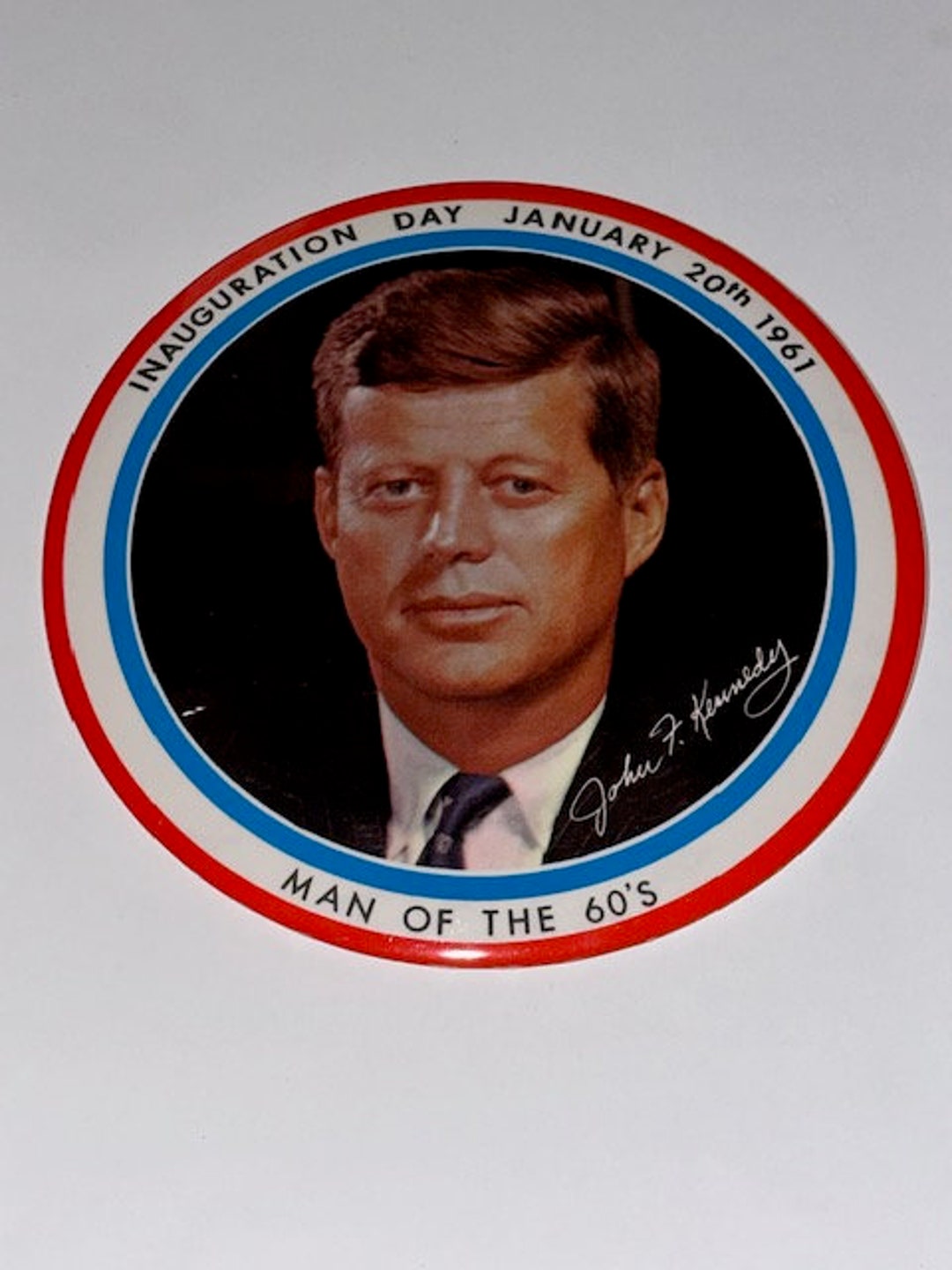 John F Kennedy Oversized Inaugural Button 1960. - Etsy