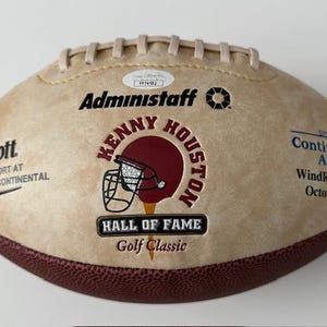 NFL Hall Of Fame Members Autographed Football - 8 Signatures (JSA LOA)