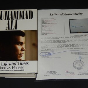 Muhammad Ali Autographed Book ( JSA )