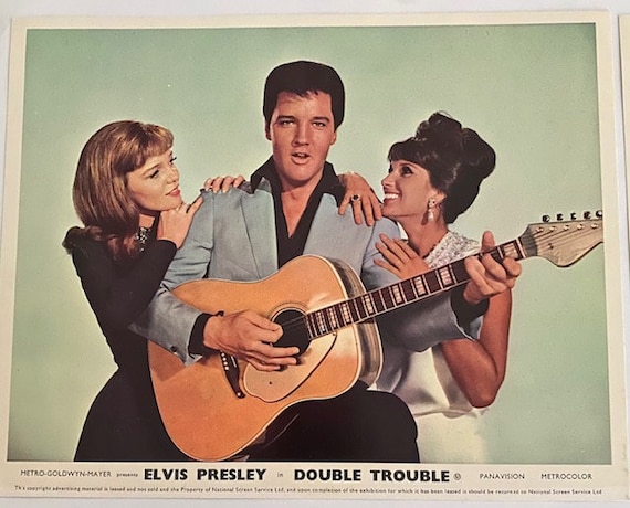 Elvis Presley Movie Lobby Cards Double Trouble 1967 (set of 8