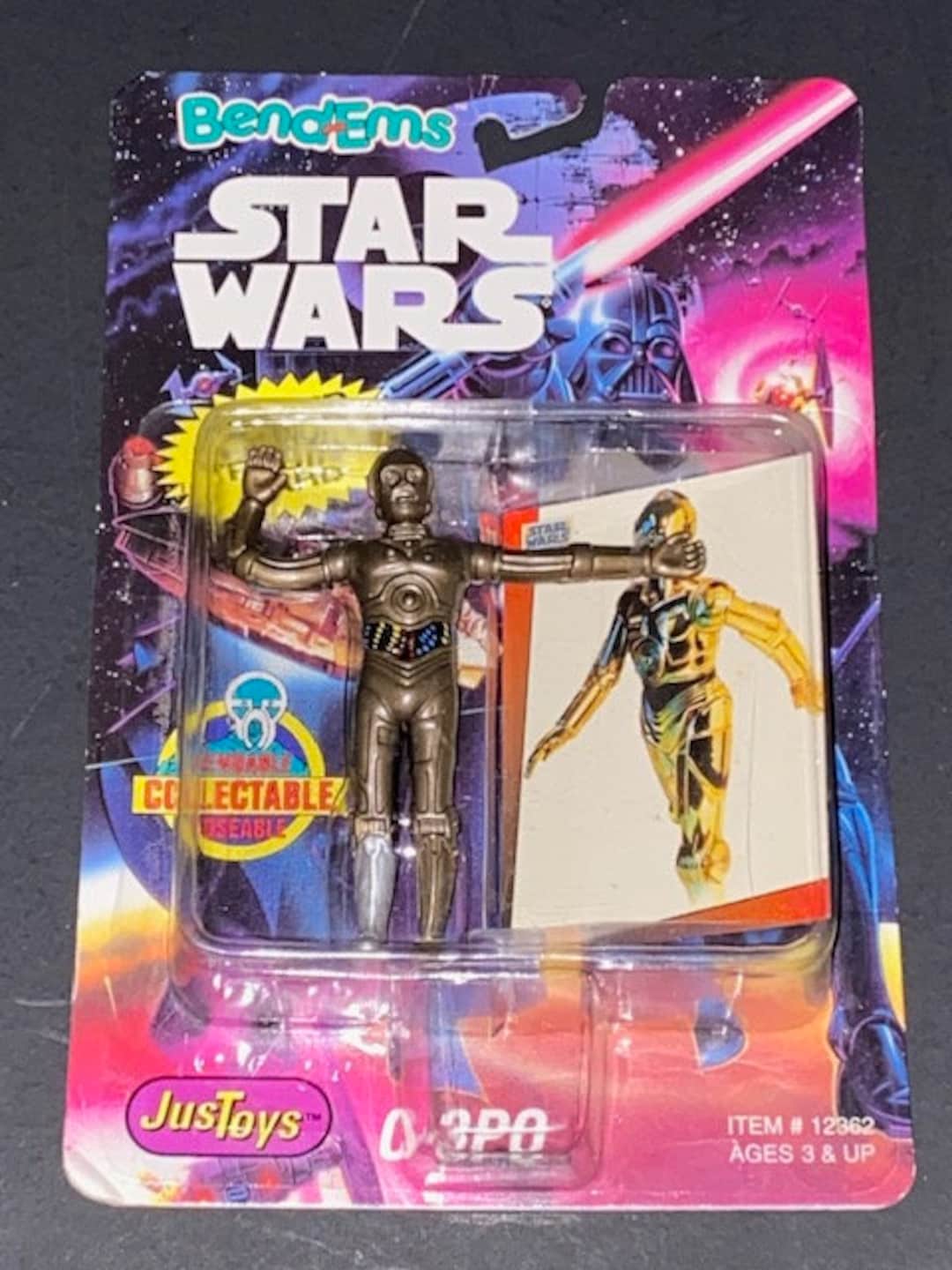 Star Wars Bend Ems EXTEMELY RARE Silver Leg C-3PO 1993 - Etsy