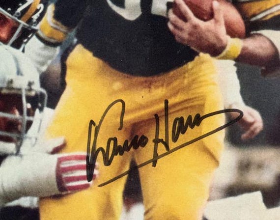 Franco Harris NFL Pittsburgh Steelers Running Back Autograph (JSA