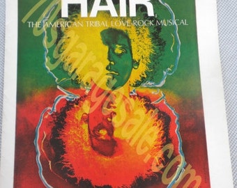 Original &quot;Hair&quot; Song Sheet 1967