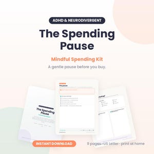 ADHS-Achtsamkeits-Ausgabenpausen-Set, Impulszähler (Digitaler Download)