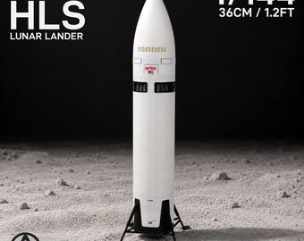 Atterrisseur lunaire SpaceX Starship HLS - Première réplique fidèle de l'atterrisseur lunaire Artemis 3 de la NASA | Réplique de qualité muséale | Cadeau de collection