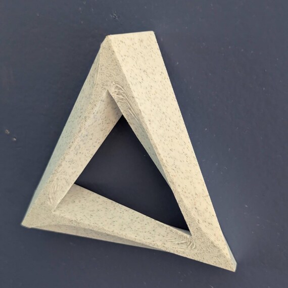 EndlessCorner Illusion Sculpture, penrose Triangle Wall Art: raised Geometric Optical Illusion Sculpture, shown in listing image 4 with additional visible details or options.