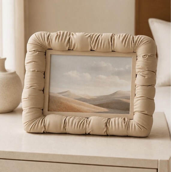 Cloudrim 4x6 Photo Frame, Soft Curve Sculptural Picture Frame for Tabletop, Mantel or Gallery Wall