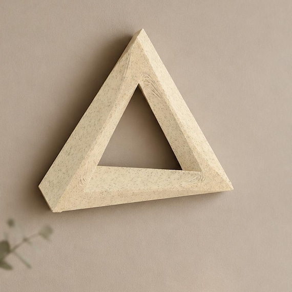 EndlessCorner Illusion Wall Sculpture, Impossible Triangle Geometric Decor for Office, Study or Classroom