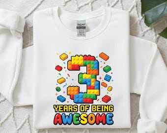 Building Blocks 3rd Birthday Shirt (Digital Download)