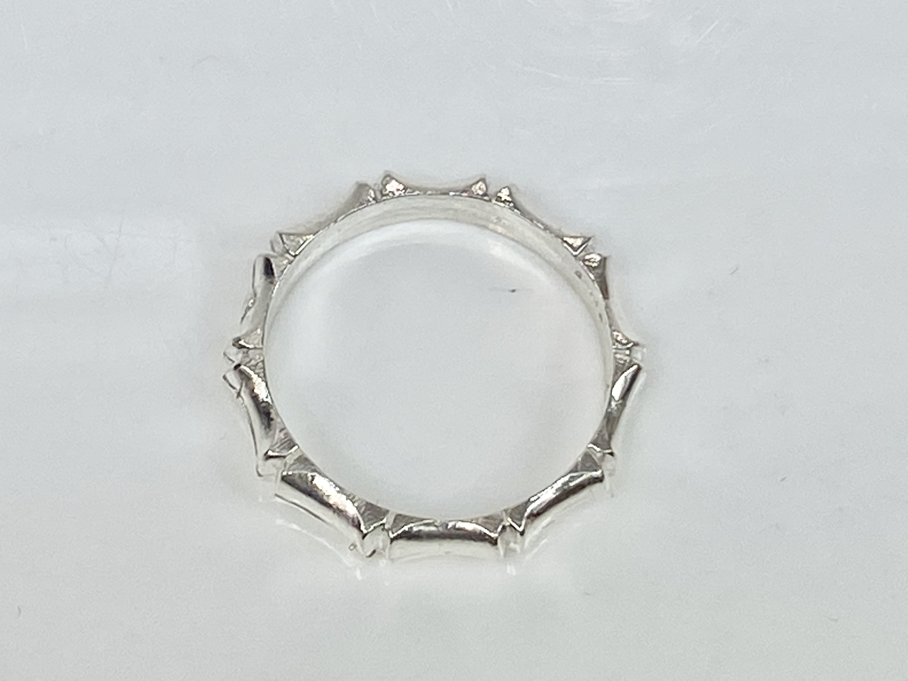 Bamboo Ring Handmade in Sterling Silver Two Sizes, Bamboo Ring, Bamboo ...