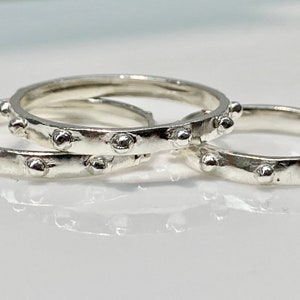 Silver Prayer Ring, Rosary Ring, Mala Ring, Mantra Ring, Count Your Prayers, Prayer Ring, Rosary Ring