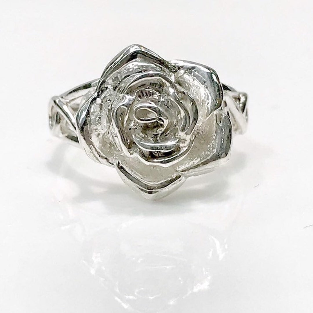 Rose Ring, Rose, Flower Jewelry, Floral Jewelry, Flower Ring, Handmade ...