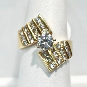 Vintage 14K Gold Handmade Engagement Ring