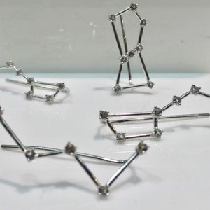 Constellation Earrings in Silver image 1