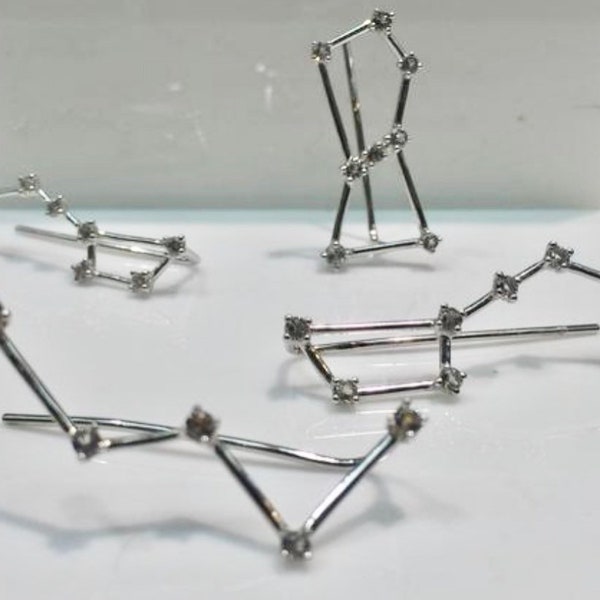 Constellation Earrings in Silver