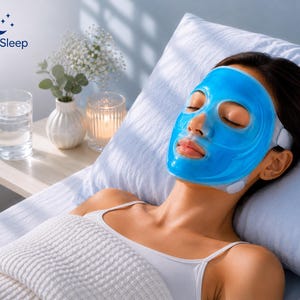 Reusable Cooling Gel Face Mask for Puffiness Relief • Full Face Eye Therapy