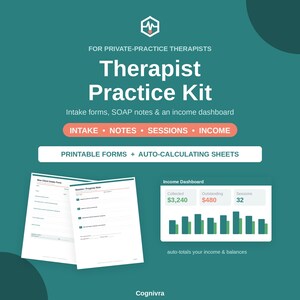Kit para consultório e paciente | Ficha de anamnese, anotações SOAP, plano de tratamento, registro de sessões | Formulários para impressão + Planilhas Google editáveis