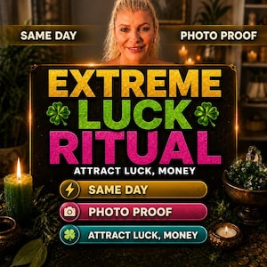 Turritual SAMMA DAG, utprovning för välstånd och överflöd | Attraktion av berömmelse, kärlek och rikedom | Kraftfull energiinriktning