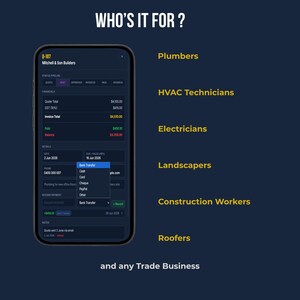 Who's It For — Fieldkit Essentials invoicing tool built for plumbers, HVAC technicians, electricians, landscapers, construction workers, roofers, and any trade business