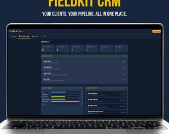 Small Business CRM & Client Tracker | Lead Management + Customer Follow Up | Communication Log | No Subscription | FieldKit