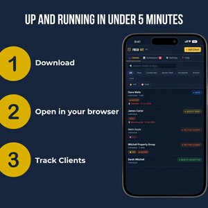 How to use FieldKit CRM: download, open in any browser, start tracking clients — no setup, no account, works offline