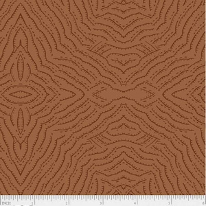 May include: A brown fabric with a repeating pattern of stitched lines forming a geometric design. The fabric has a subtle sheen and a textured surface. The text "ORIG 5192 Z" is printed at the bottom of the image.