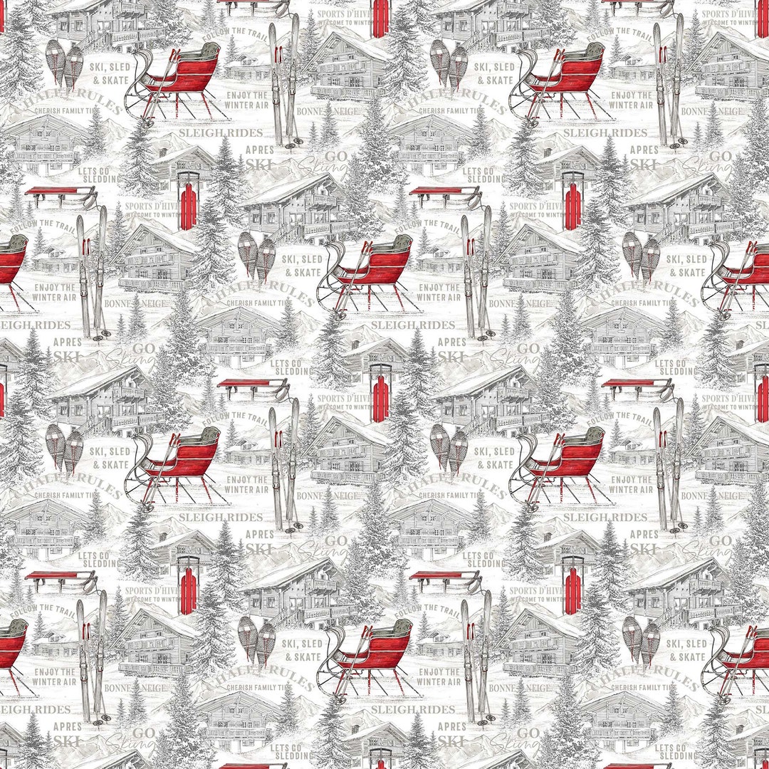 Alpine Winter Toile - Etsy