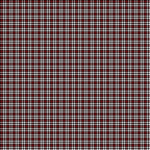 May include: A seamless pattern featuring a classic plaid design. The pattern consists of intersecting vertical and horizontal lines in black, white, and a deep red color, creating a grid-like appearance. This design is suitable for various fabric applications.