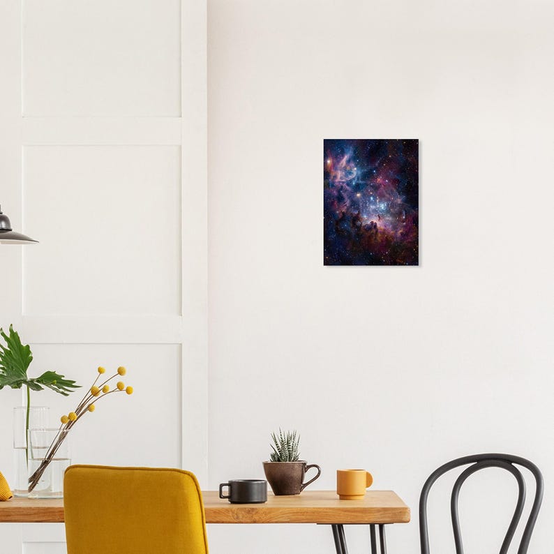 Nebula Wall Art Print, Star Cluster Poster, Deep Space Photography Style, Celestial Gift image 6