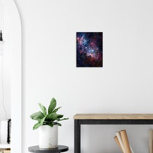 Nebula Wall Art Print, Star Cluster Poster, Deep Space Photography Style, Celestial Gift image 2