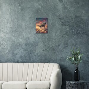Fantasy Whale Wall Art, Surreal Sky Whale Poster, Dreamy Clouds Print, Whimsical Art, Gift Print Bild 5