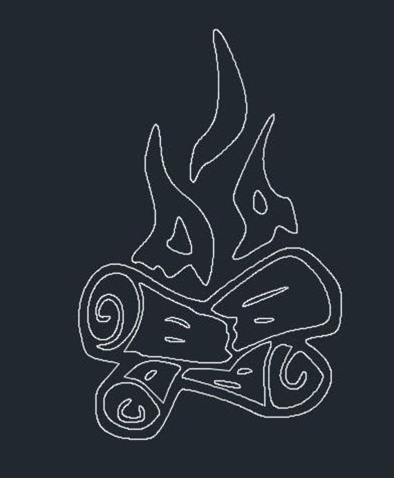 Rysunek Wektorowy Na Ognisko Dxf