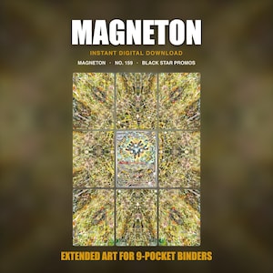 Grand intercalaire pour reliure d'art Magneton | Promos 159 Black Star | Téléchargement numérique du JCC Pokémon