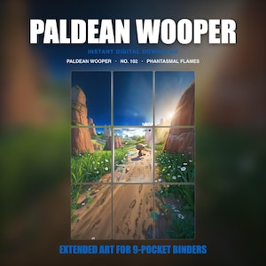 Paldean Wooper Extended Art Binder Insert | Mega Evolution Phantasmal Flames Kort 102 | Pokémon TCG Digital Nedladdning
