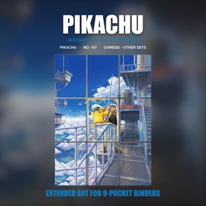 Inserto para carpeta con arte extendido de Pikachu / Chino - Otros sets Tarjeta 107 / Descarga digital de Pokémon TCG
